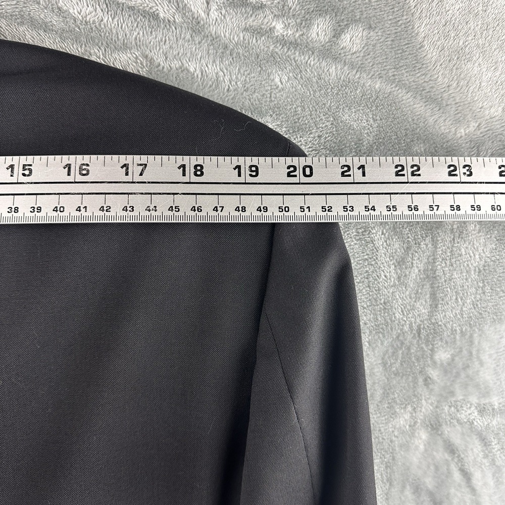 Chaps Men's Black Wool Blazer Jacket Size 42R Classic 2-Button Sport‎ Coat* - Picture 6 of 11